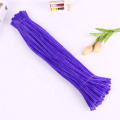 Wholesale 6mm*50cm colorful diy chenille stem craft pipe cleaner for art